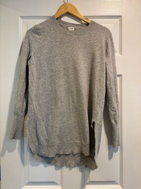 J. Crew women’s tunic Gray Crewneck Sweater